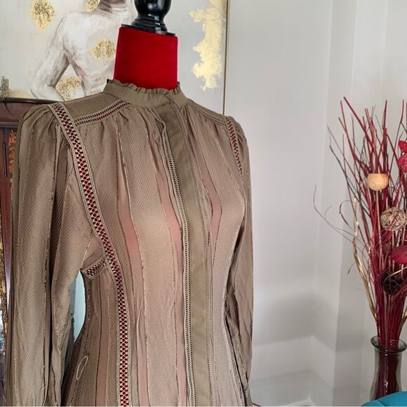 REISS GREEN MINI DRESS - Picture 8 of 15